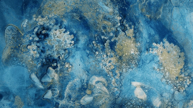 Nebula - handmade wet cyanotype